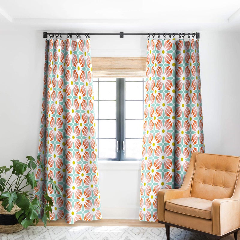 Deny Designs 1 pc Blackout Window Curtain Panel, 50 in x 84 - Image 1